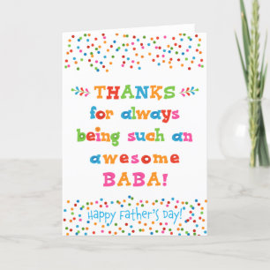 Father's Day Card for Baba