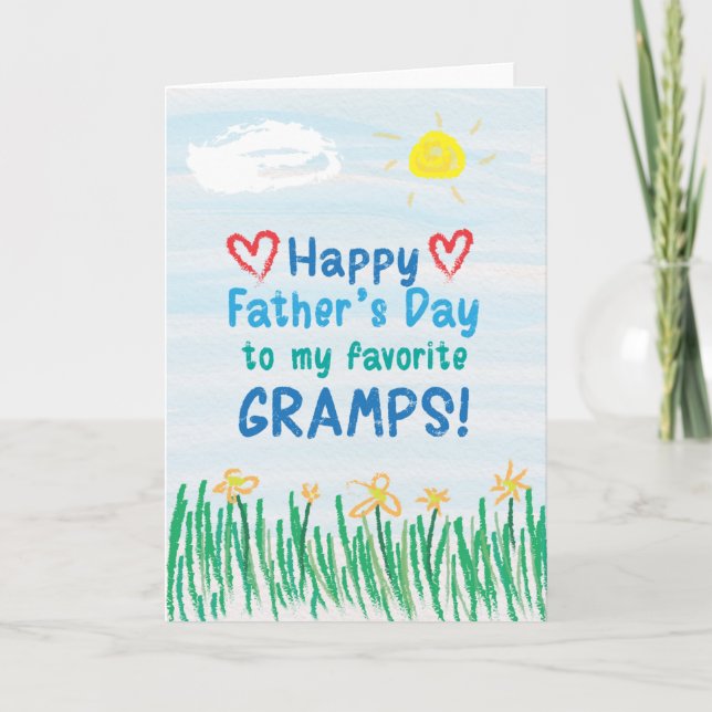 Father's Day Card for Gramps (Front)