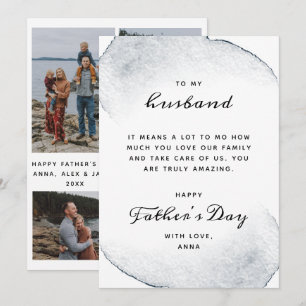 Father's Day Card for Husband From Wife Photo
