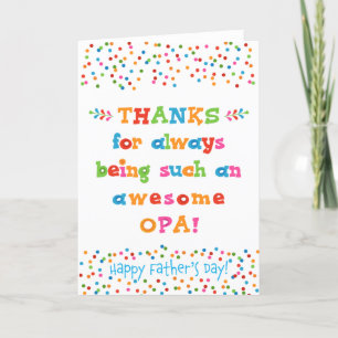 Father's Day Card for Opa