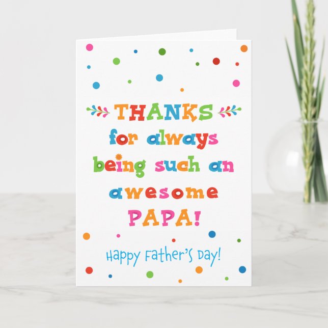 Father's Day Card for Papa (Front)