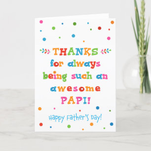 Father's Day Card for Papi