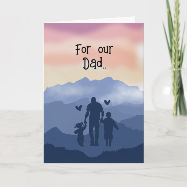 Father's Day Card from Kids Greeting Card (Front)