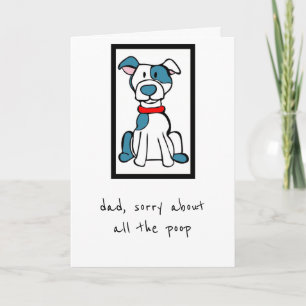 Father's Day Card - From the Dog - Bully Breed