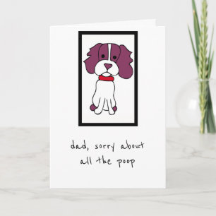 Father's Day Card - From the Dog - Spaniel