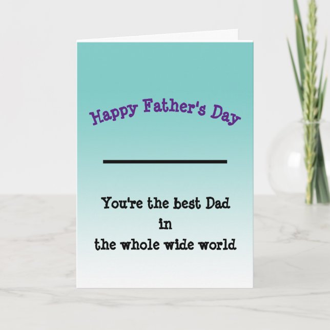 Father's Day Card - Funny (Front)