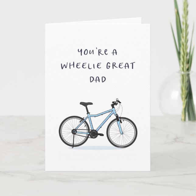 Father's Day Card - Funny - Bike - Biker Cool Dad (Front)