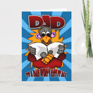 Father's Day Card - Funny Cartoon