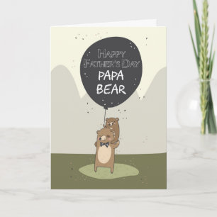 Father's day card, Papa Bear Father's Day Card