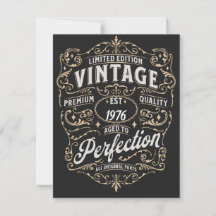Father's Day card. Vintage Edition. Editable age Holiday Card