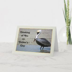 Father's Day Card with a Brown Pelican Bird