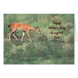 Father's Day Card with A Deer