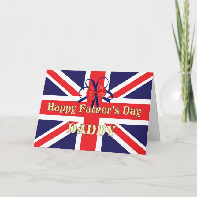 Father's Day card with a Union Jack (Front)