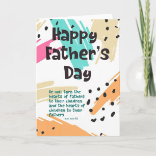 Father's Day Card with Bible Verse