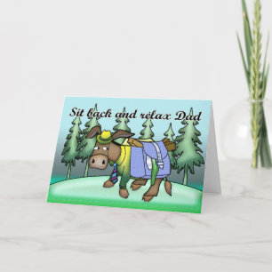 Father's Day Card with Donkey