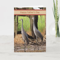 Father's Day Card with Sandhill Cranes