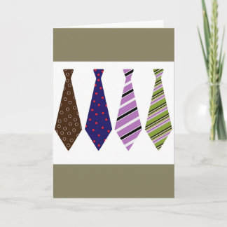 Father's Day Card with Ties