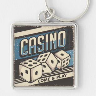 fathers Day  Casino Dice  Key Ring