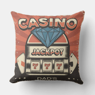 Fathers Day Casino Jack Pot Cushion