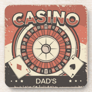 Fathers Day Casino Roulette Wheel Coaster