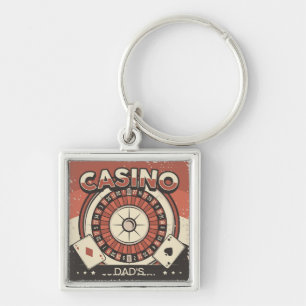 Fathers Day Casino Roulette Wheel Key Ring