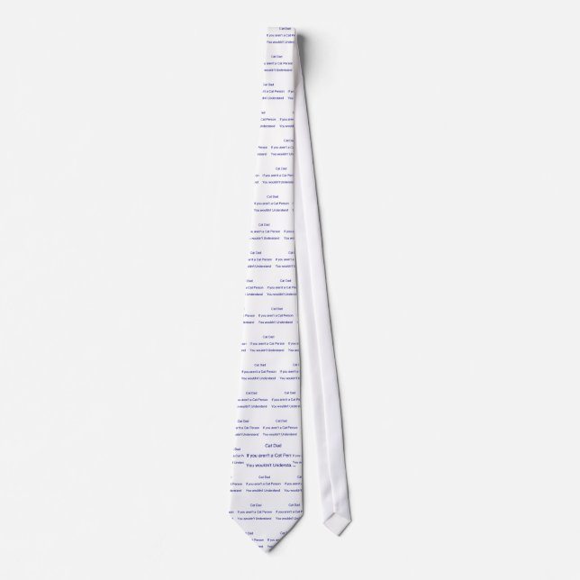 Father's Day Cat Dad Tie (Front)