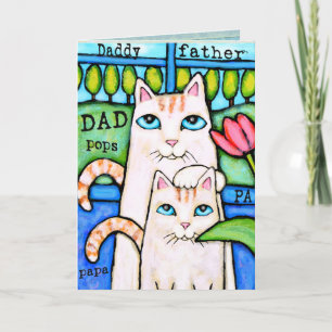 Father's Day Cat Greeting Card