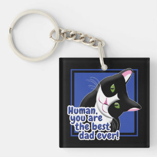 Father's Day Cat Key Ring