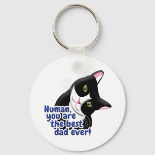 Father's Day Cat Key Ring