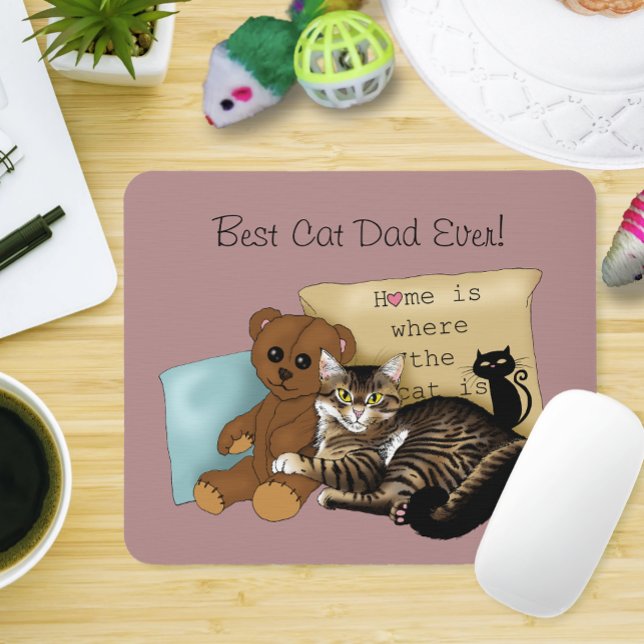 Father's Day Cat Mouse Mat (Creator Uploaded)
