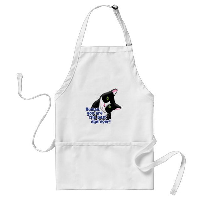 Father's Day Cat Standard Apron (Front)