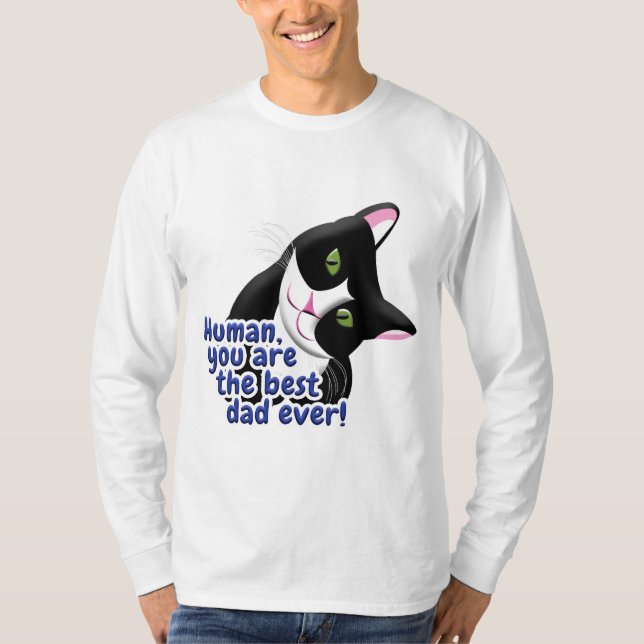 Father's Day Cat T-Shirt (Front)