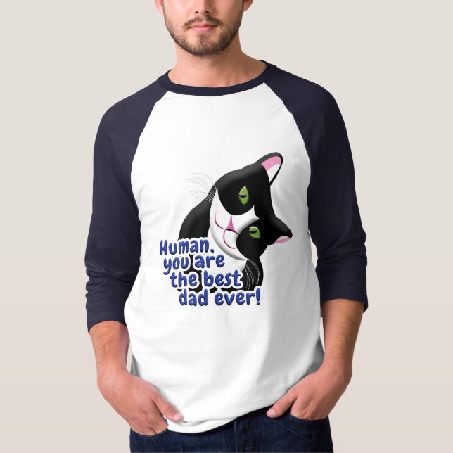 Father's Day Cat T-Shirt (Front)