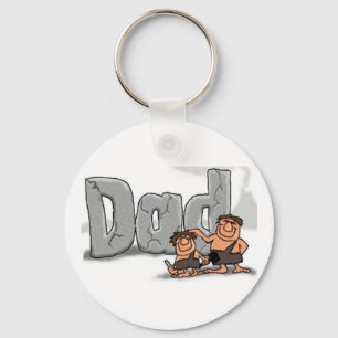 Fathers Day Caveman Dad Key Ring
