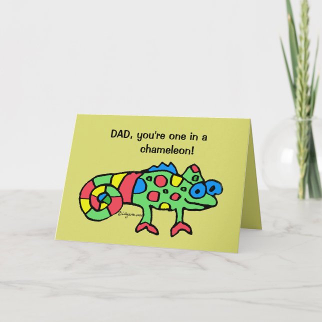 Father's Day Chameleon Card (Front)