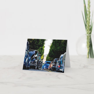 Fathers Day Classic Car  Holiday Card