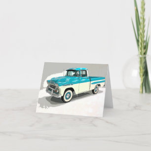 Fathers Day Classic Chevy Truck Holiday Card