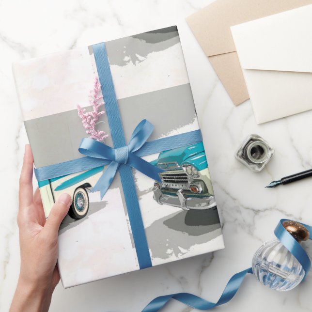 Fathers Day Classic Chevy Truck  Wrapping Paper (Gifting)