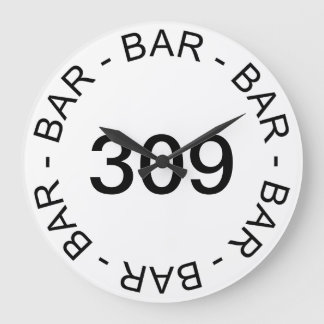 Father's Day Classic Street No. Bar Wall Clock