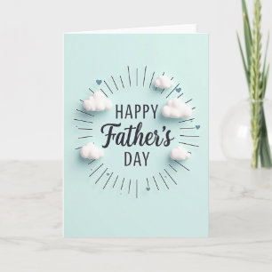 Fathers Day Clouds Burst Card