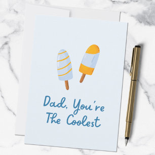 Fathers Day Coolest Dad Funny Quote Card