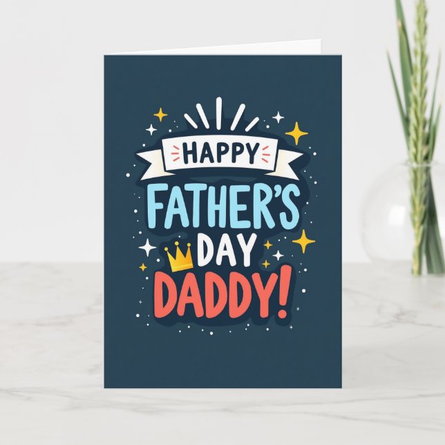 Fathers Day Crown Design Card (Front)