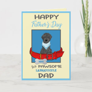 Fathers Day Custom Card from Black Labradoodle