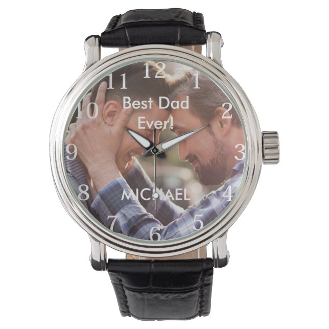 Father's Day Custom Name  Watch (Front)