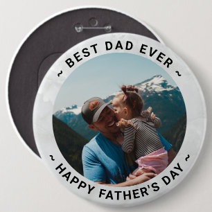 Father's Day Custom Photo 6 Cm Round Badge