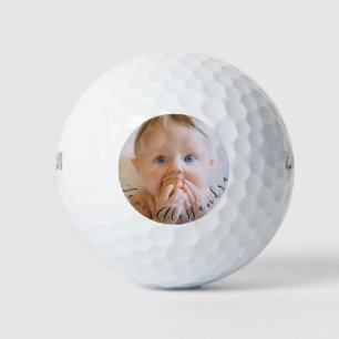 Father's Day Custom Photo Love From Kids Golf Balls