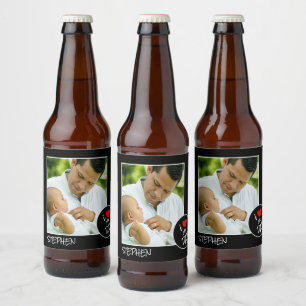 Fathers Day, Custom Photo – Personalised Beer Bottle Label
