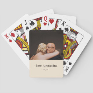 Father's Day Custom Photo Playing Cards