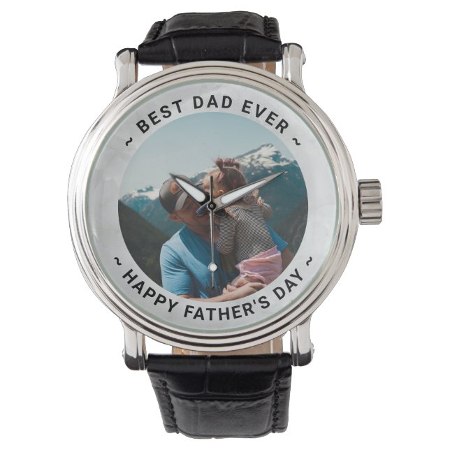 Father's Day Custom Photo Watch (Front)