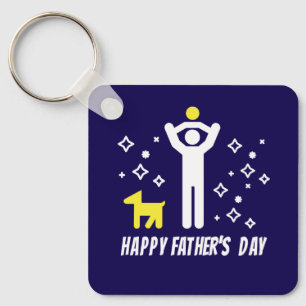 Father's Day cute and refreshing Key Ring